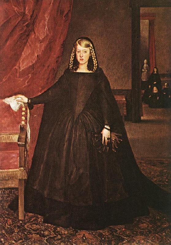 MAZO, Juan Bautista Martinez del The Empress Dona Margarita de Austria in Mourning Dress h Germany oil painting art